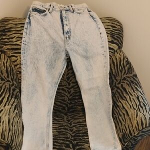 MOTHER High Rise Jeans in Light Blue